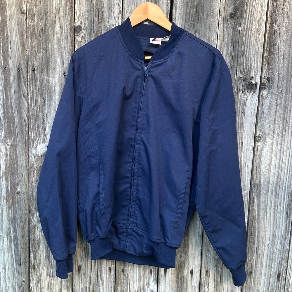 Men's Classic Navy Bomber Jacket